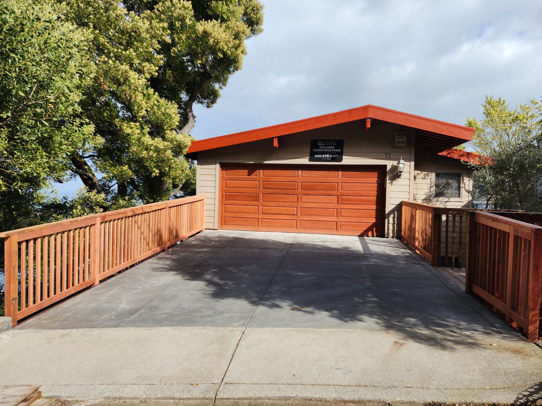 Deck and driveway improvement in San Mateo County