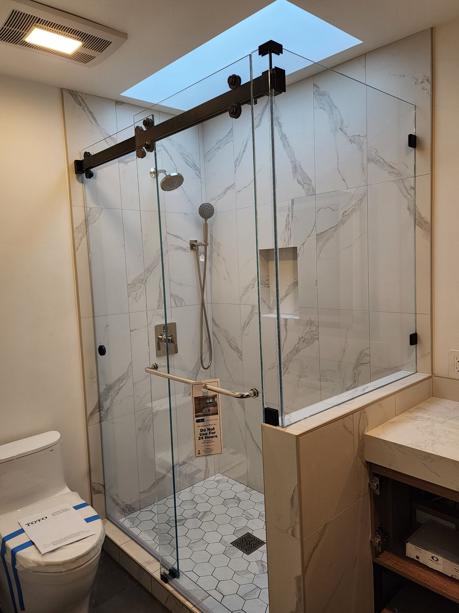 Custom bathroom remodel by Solano Construction