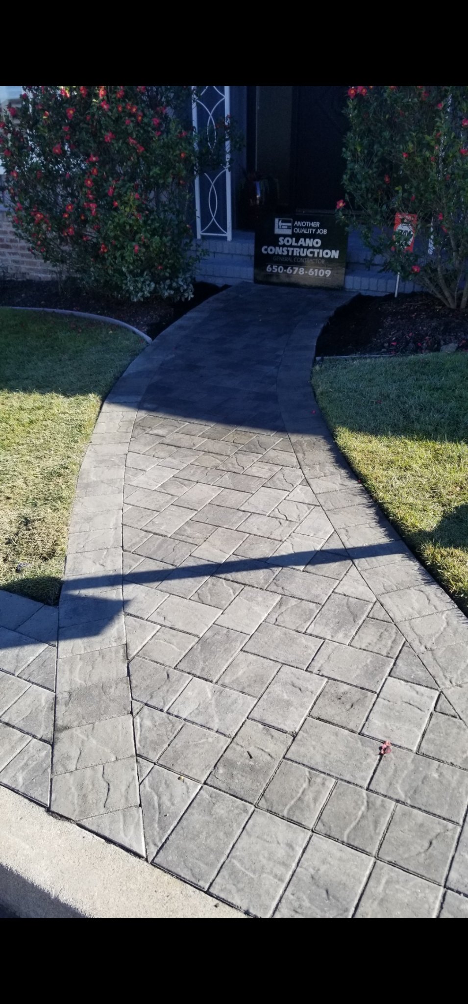 Paver walkway