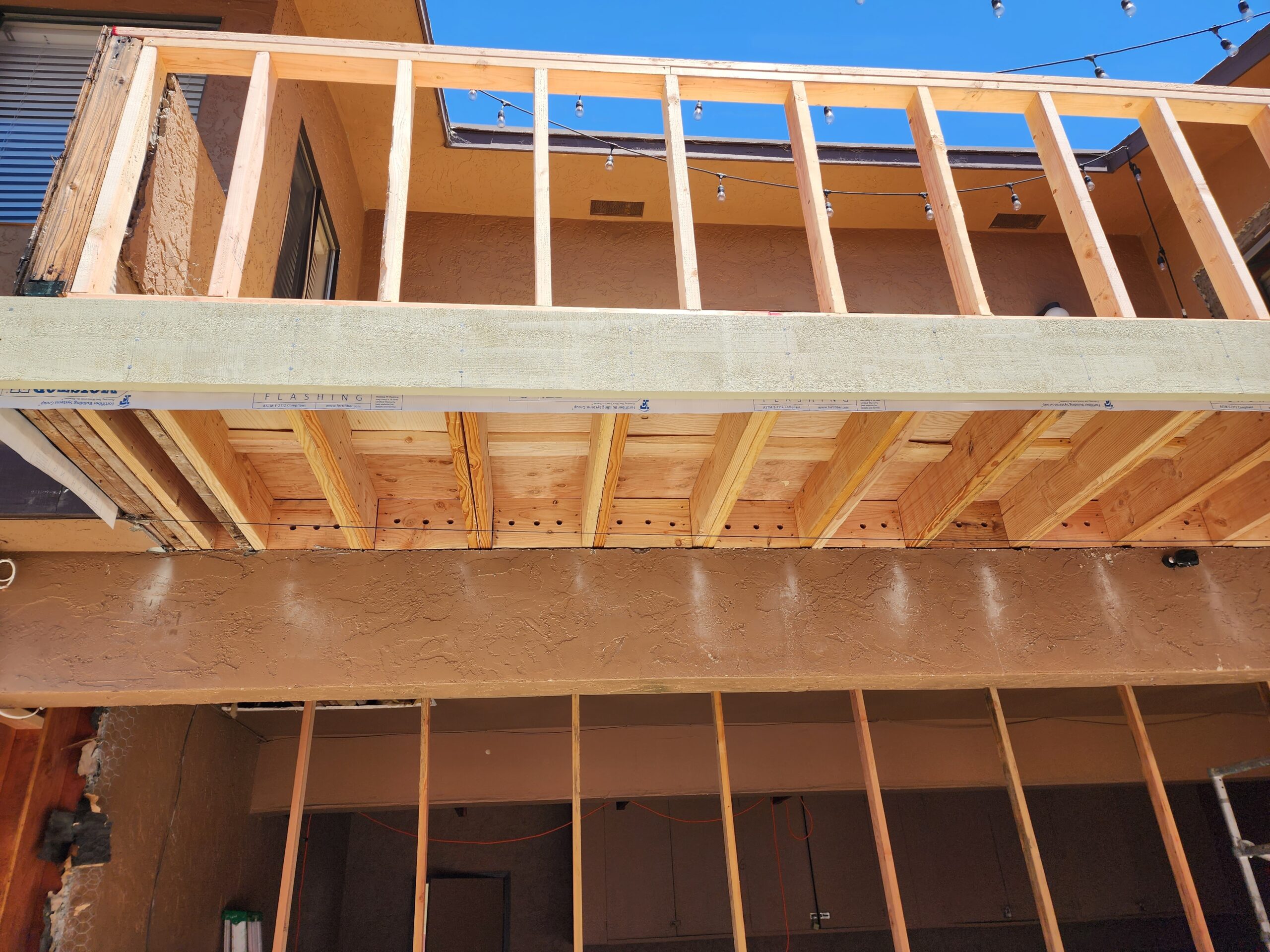 Home addition framing